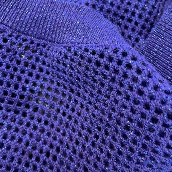 VS Moda International Open Knit Tunic Top Sz M - Picture 11 of 12